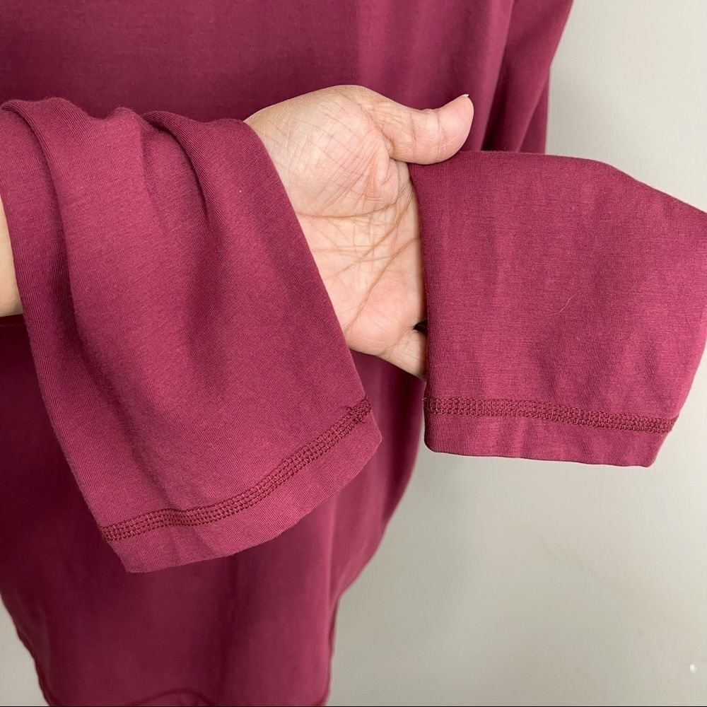 Michael Kors Mens Sweater 2XL Mock Neck Red Half Zip - Picture 9 of 14